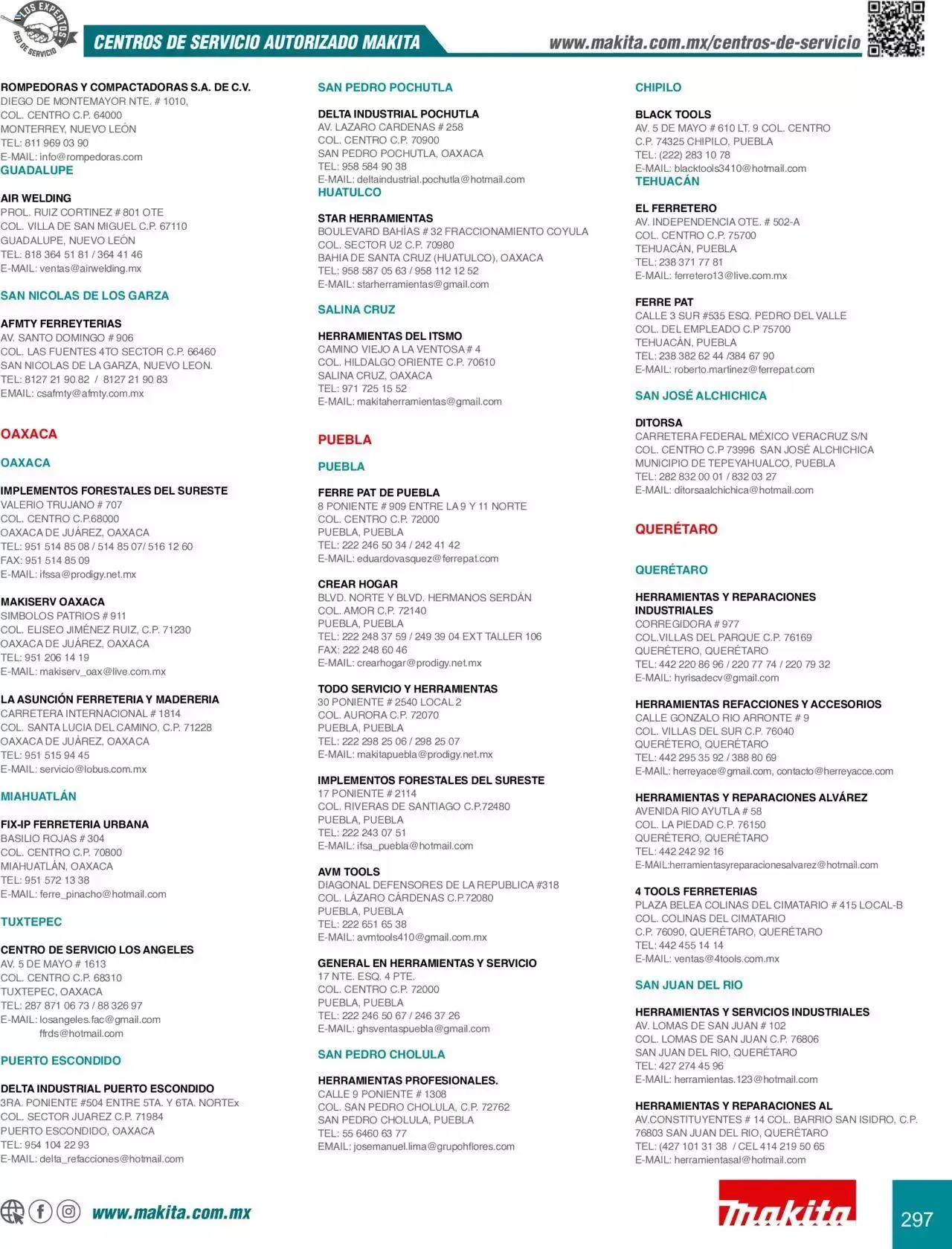 Catálogo de Makita Ofertas Accesorios 5 de septiembre al 31 de diciembre 2023 - Pagina 297