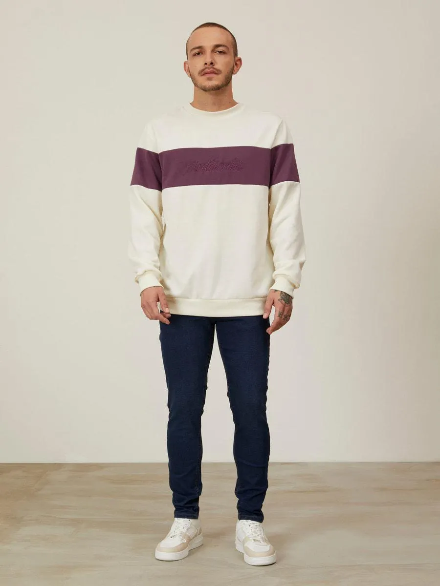 Sudadera Bordado Authentic Bloques