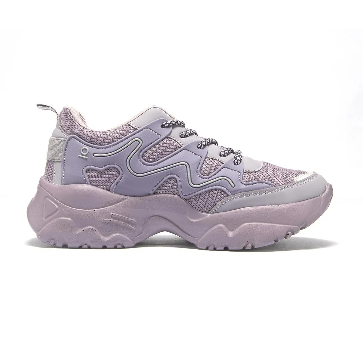 SNEAKER URBANO CHUNKY CAPA DE OZONO PARA MUJER ESTILO 632401 LAVANDA