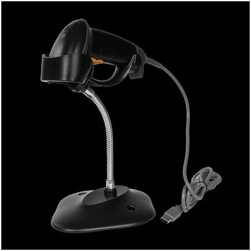 Lector de Código de Barras y QR Alámbrico con Base Nextep NE-503