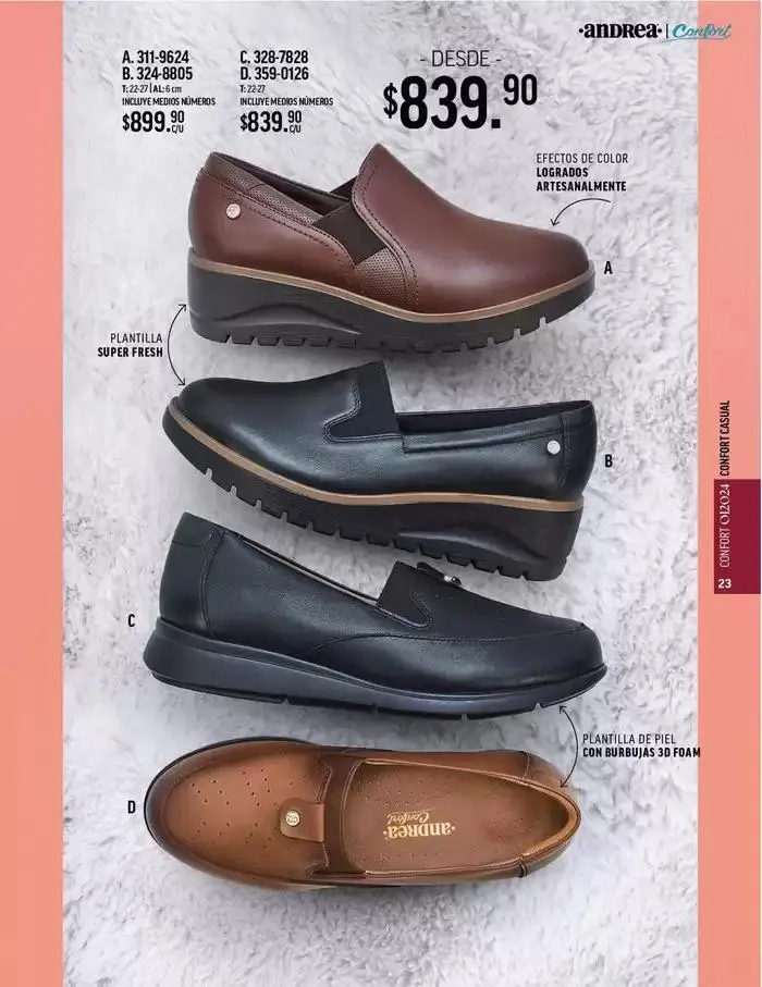 Catálogo de ANDREA - CALZADO CONFORT 26 de agosto al 25 de enero 2025 - Pagina 17