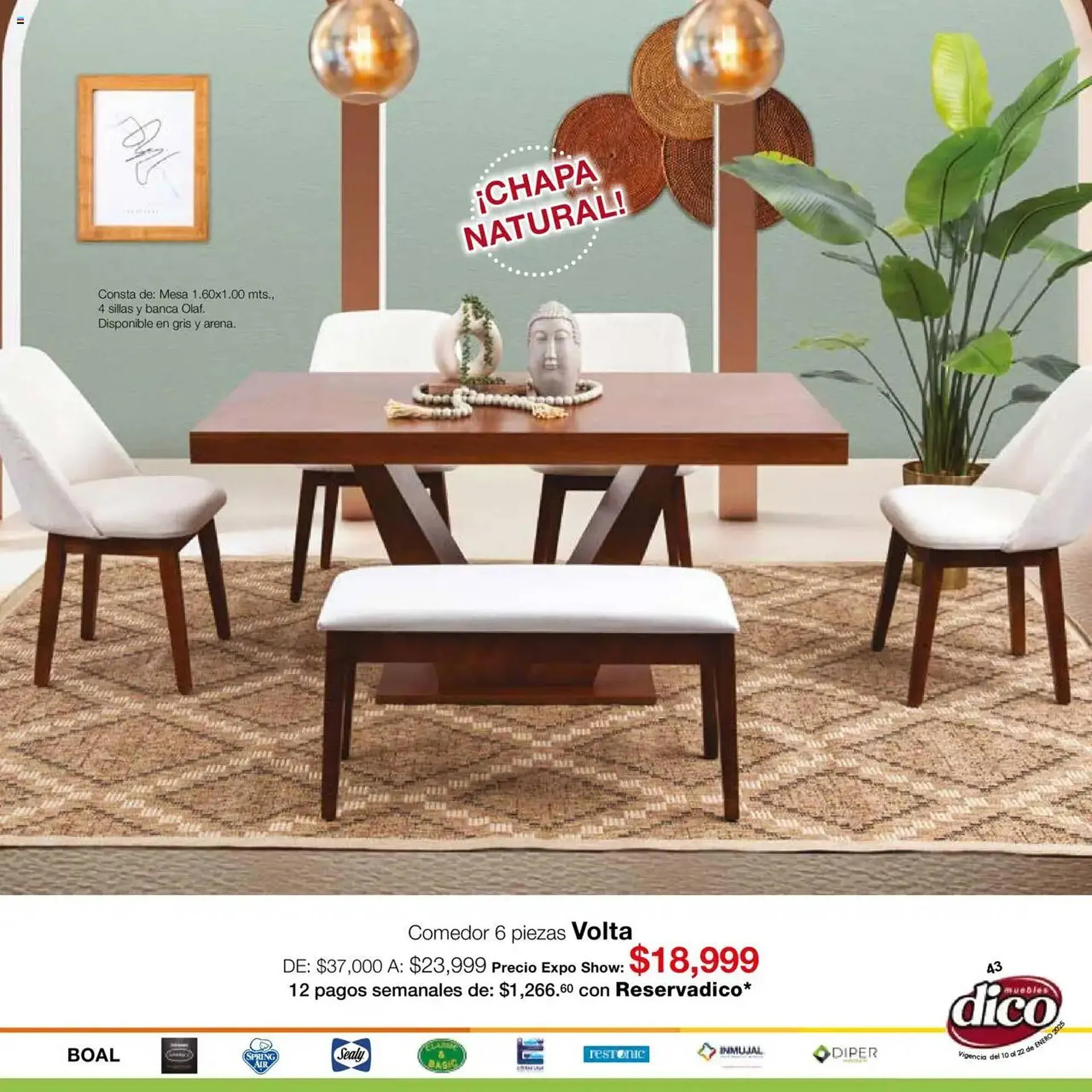 Catálogo de Catálogo Muebles Dico 10 de enero al 22 de enero 2025 - Pagina 43
