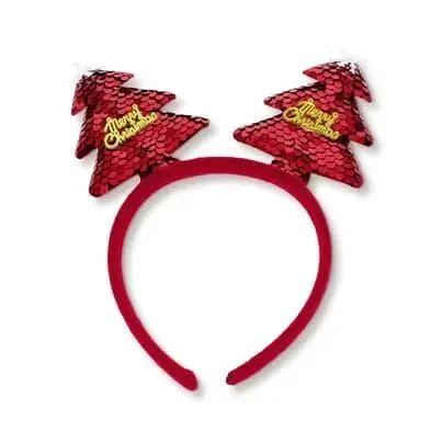Diadema Navideña con lentejuelas