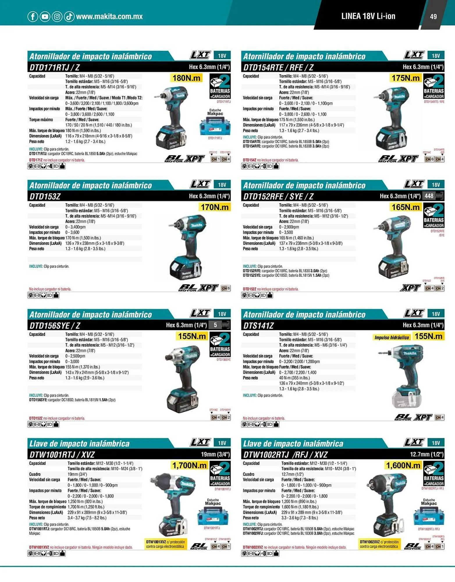 Catálogo de Catálogo Makita 12 de enero al 31 de diciembre 2026 - Pagina 49