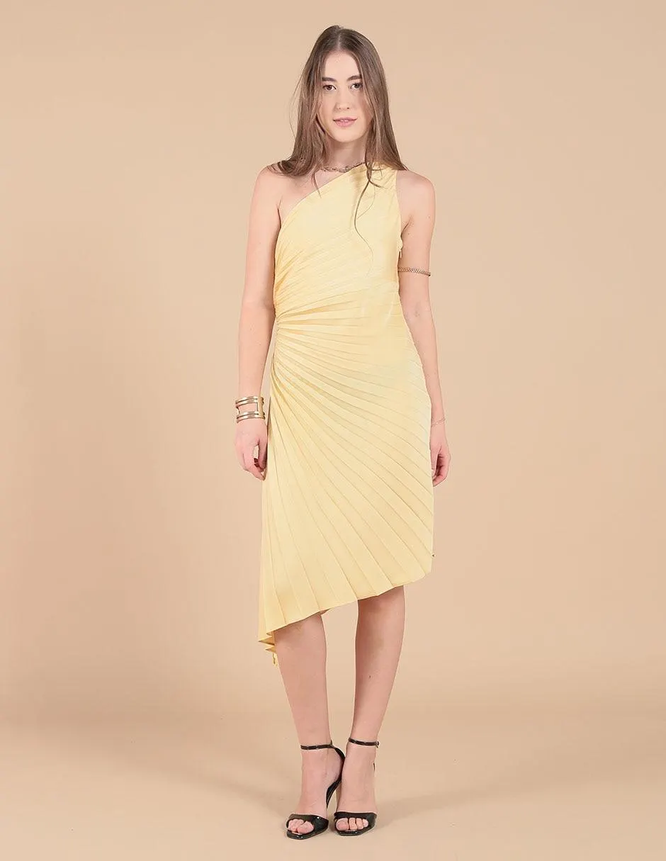 Vestido 3/4 de fiesta espalda abierta