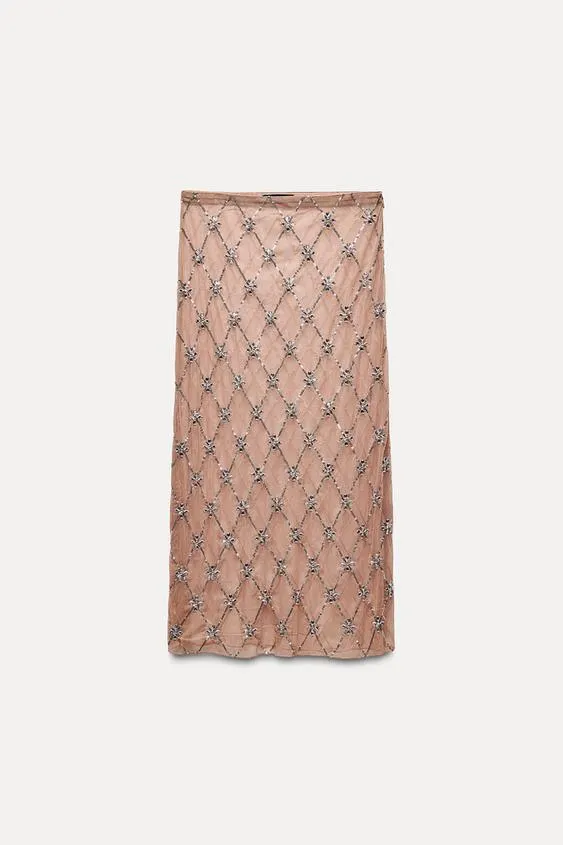 FALDA TUL LENTEJUELAS JOYAS