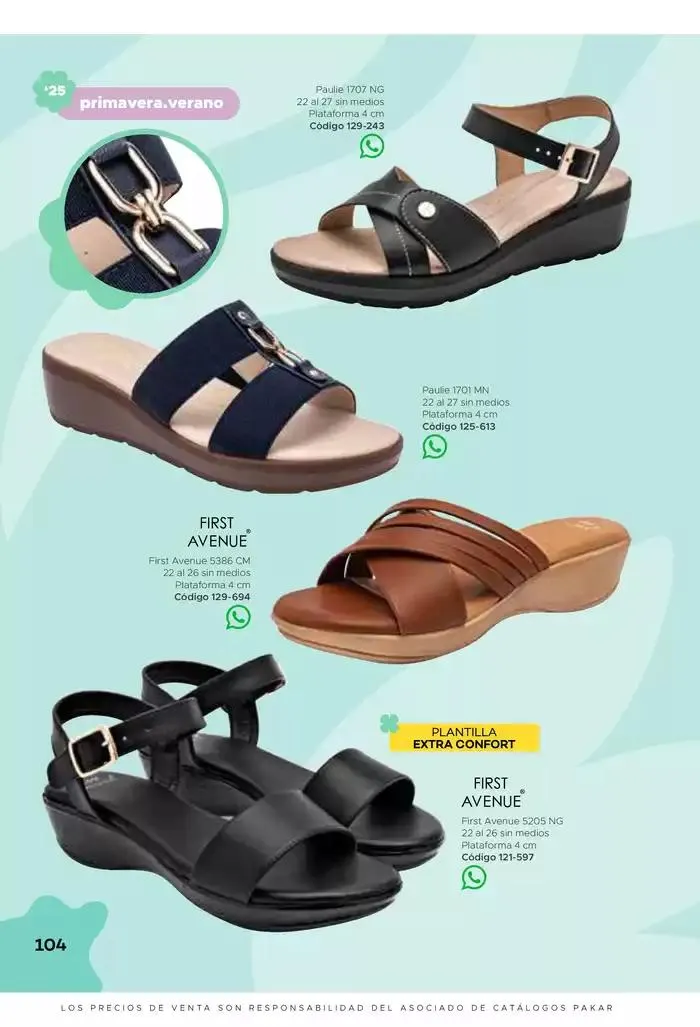 Catálogo de Pakar Sandalia 31 de enero al 31 de mayo 2025 - Pagina 104