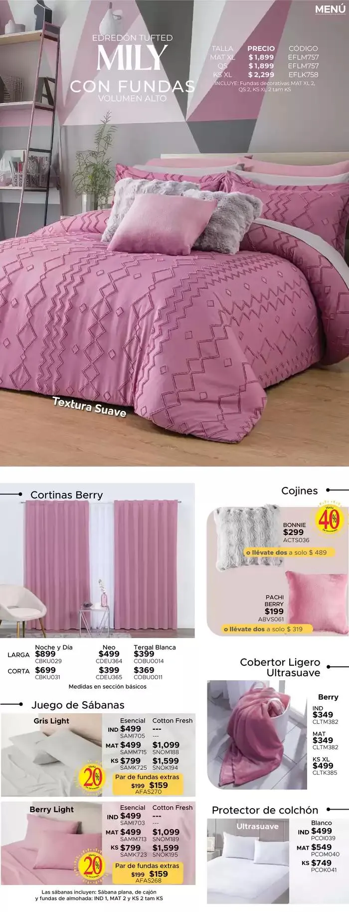 Catálogo de Ofertas Colchas Concord 4 de marzo al 31 de marzo 2025 - Pagina 15