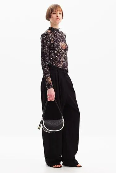 Camiseta manga larga de flores