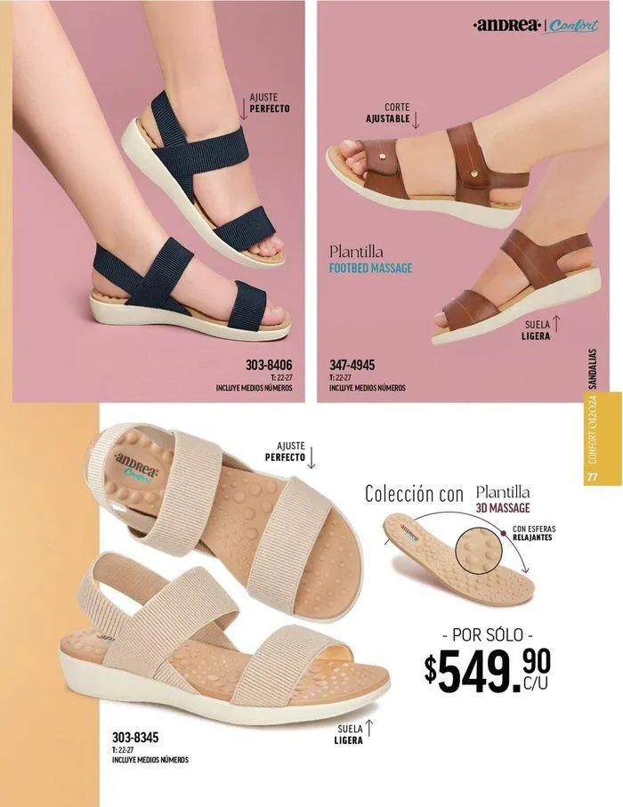 Catálogo de ANDREA - CALZADO CONFORT 26 de agosto al 25 de enero 2025 - Pagina 76