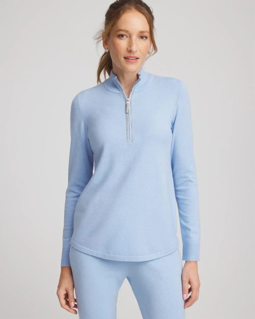 Zenergy ® Luxe Half-Zip Pullover Top