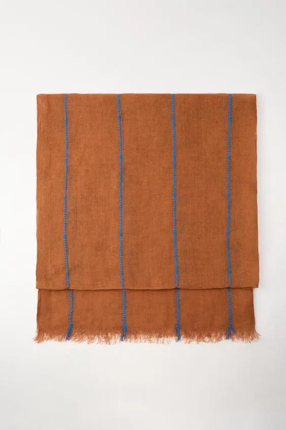 PAÑUELO LINO 100% RAYAS