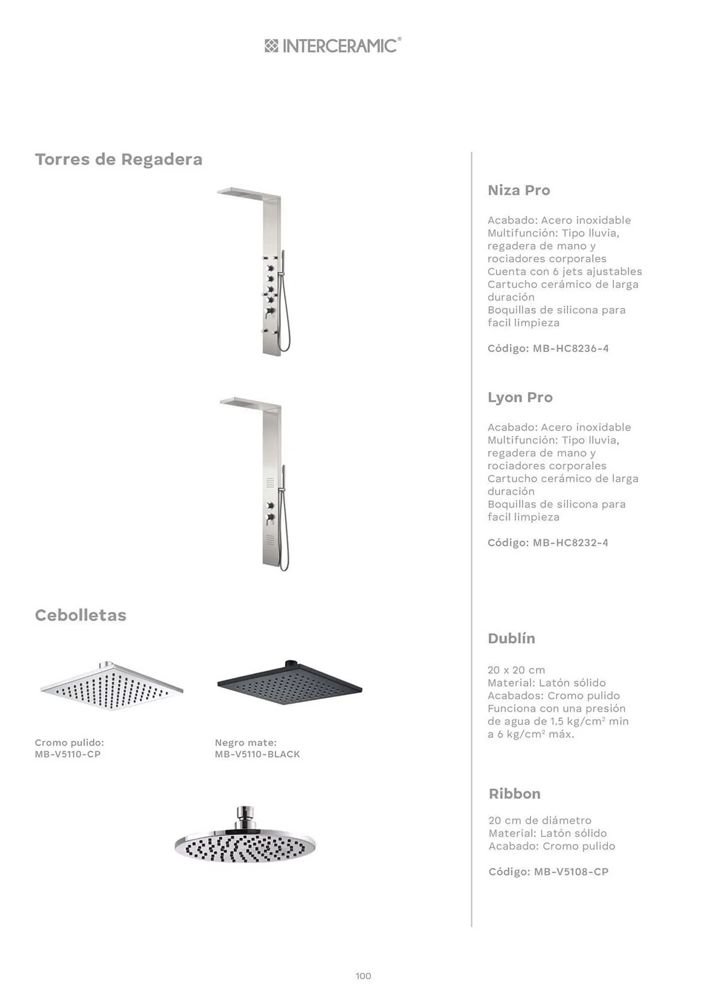 Catálogo de Catálogo Interceramic 3 de octubre al 3 de octubre 2026 - Pagina 100