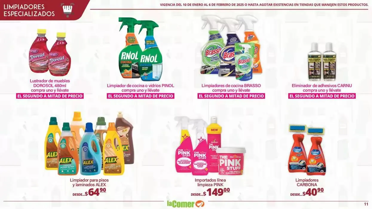 Catálogo de LIMPIA , Desinfecta, organiza, AHORRA 10 de enero al 6 de febrero 2025 - Pagina 11