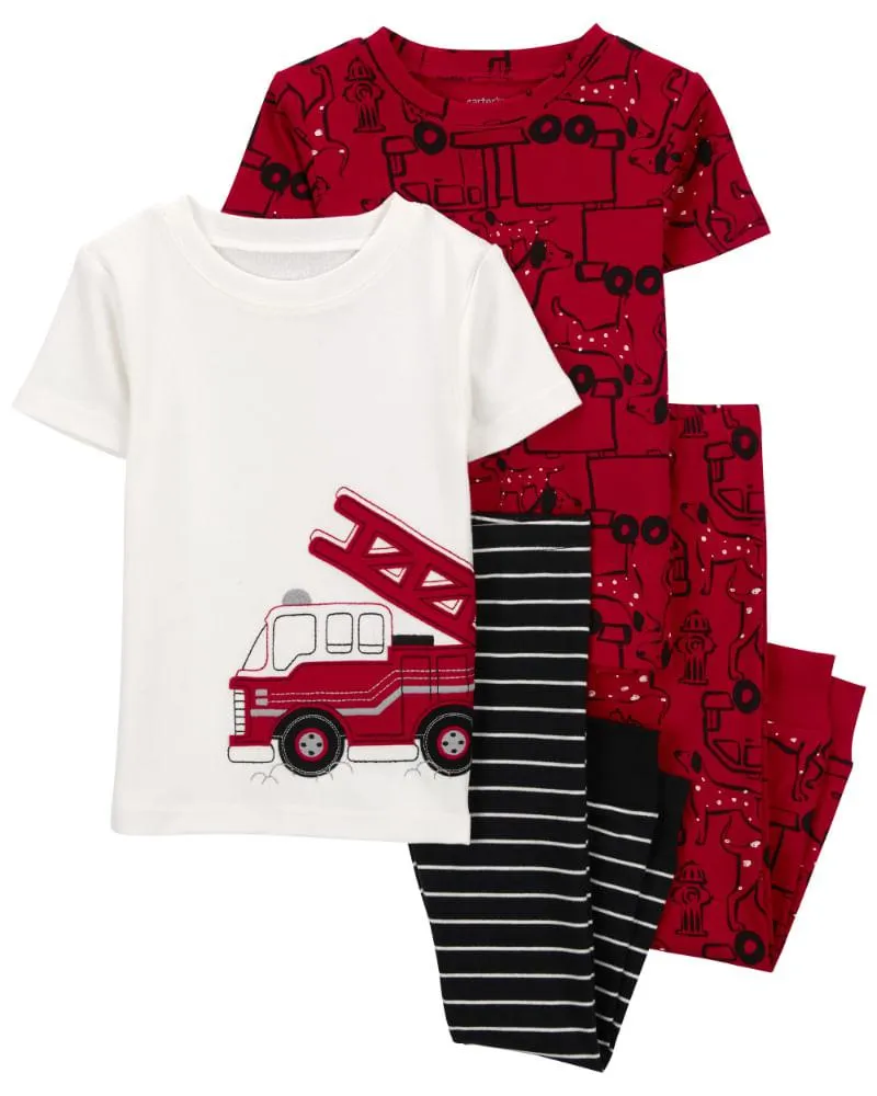 Pijama De 4 Piezas Firetruck Carter's