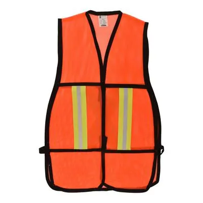 CHALECO DE MALLA CON REFLEJANTE 66 X 43 CM NARANJA