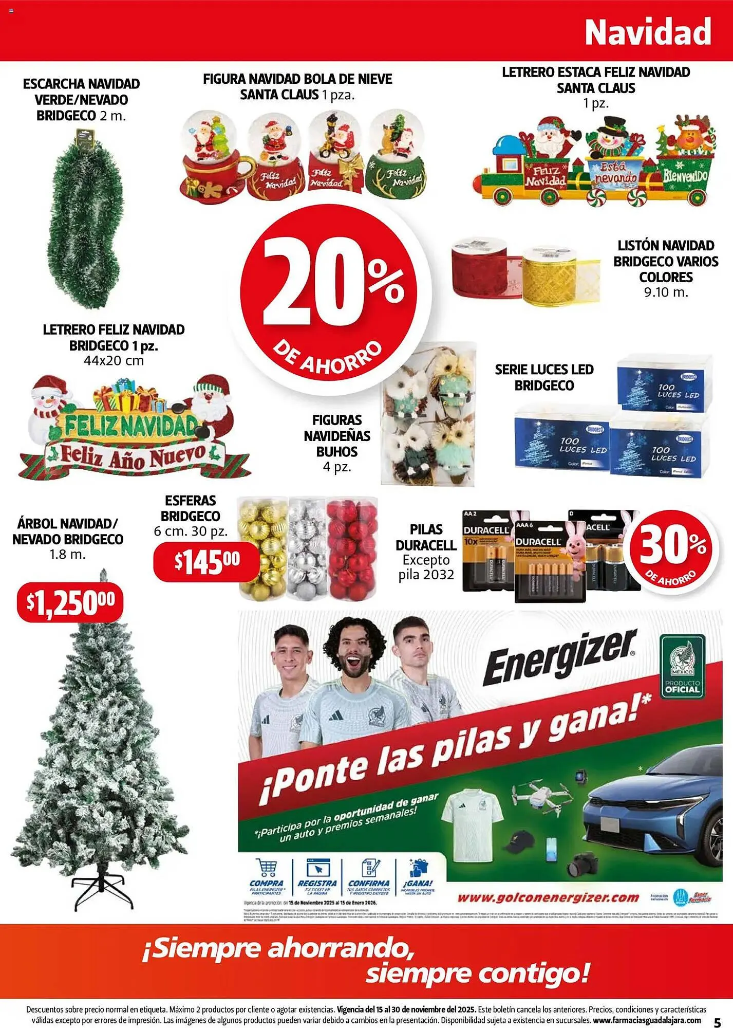 Catálogo de Folleto Farmacias Guadalajara 15 de noviembre al 30 de noviembre 2025 - Pagina 5