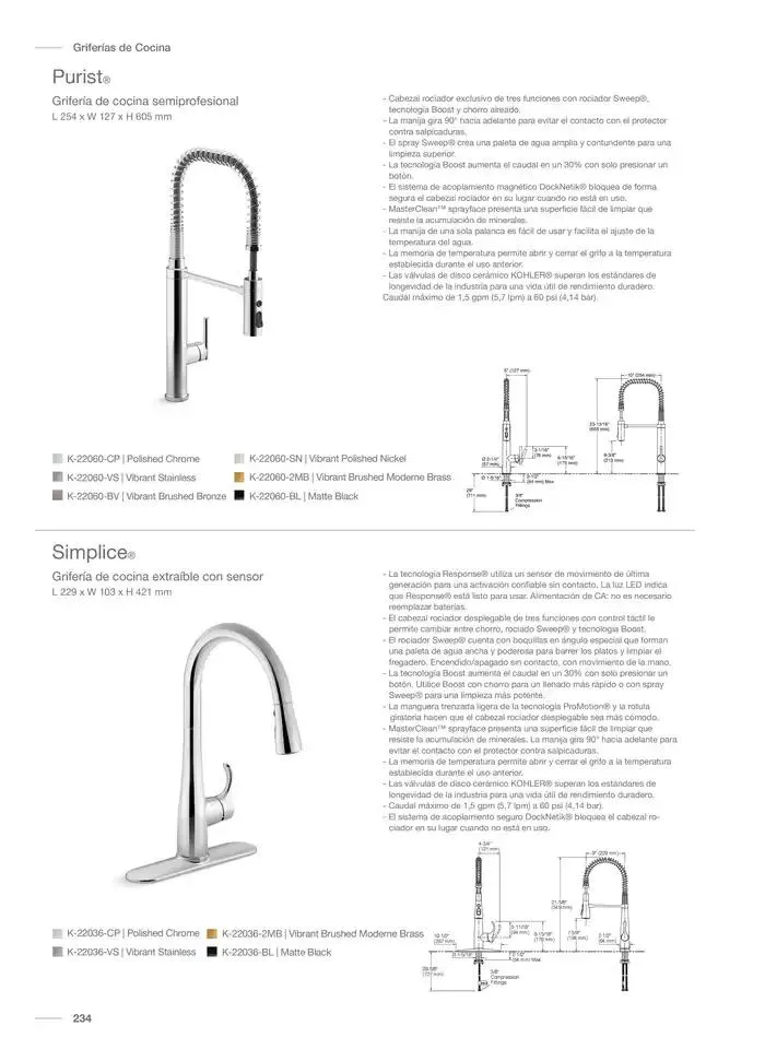 Catálogo de Catálogo Kohler 14 de noviembre al 31 de marzo 2025 - Pagina 274