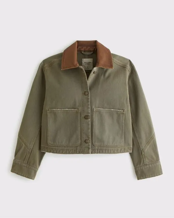 Short Twill Barn Jacket