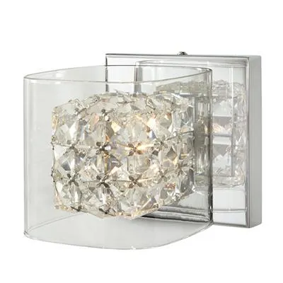 LÁMPARA DE PARED CROMADO 1 LUZ