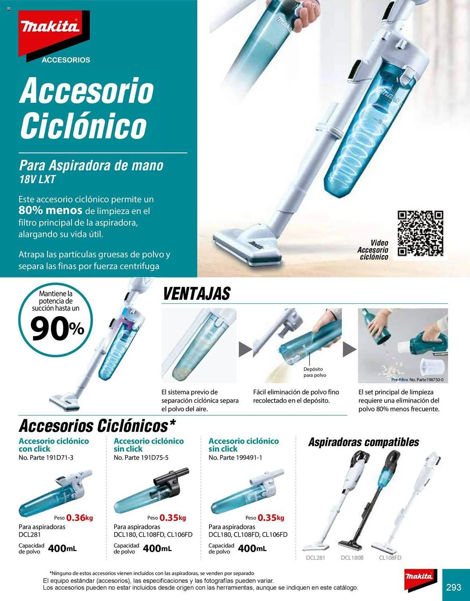 Catálogo de Catálogo Makita 8 de julio al 31 de diciembre 2025 - Pagina 293