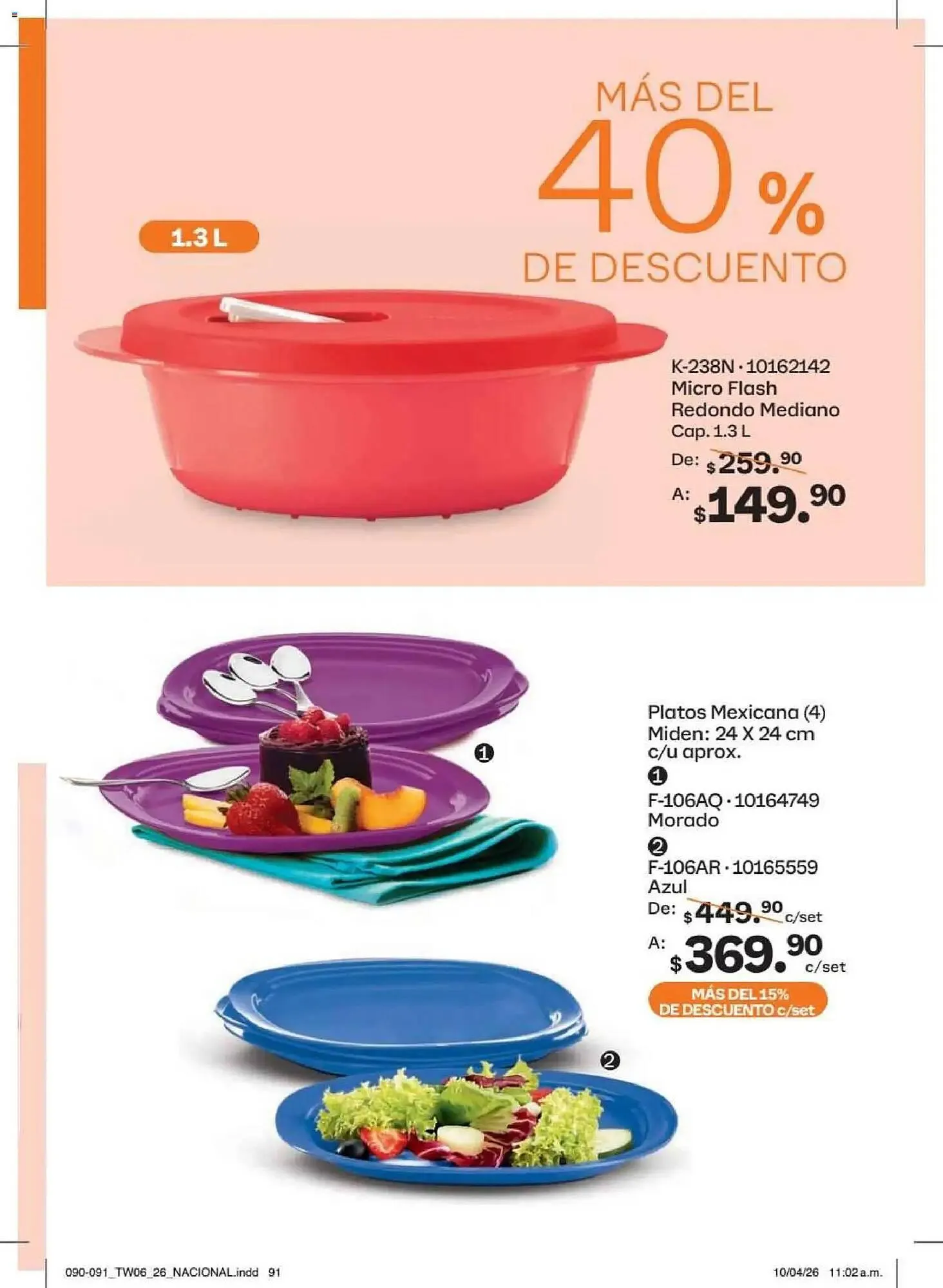 Catálogo de Catálogo Tupperware 18 de mayo al 14 de junio 2026 - Pagina 91