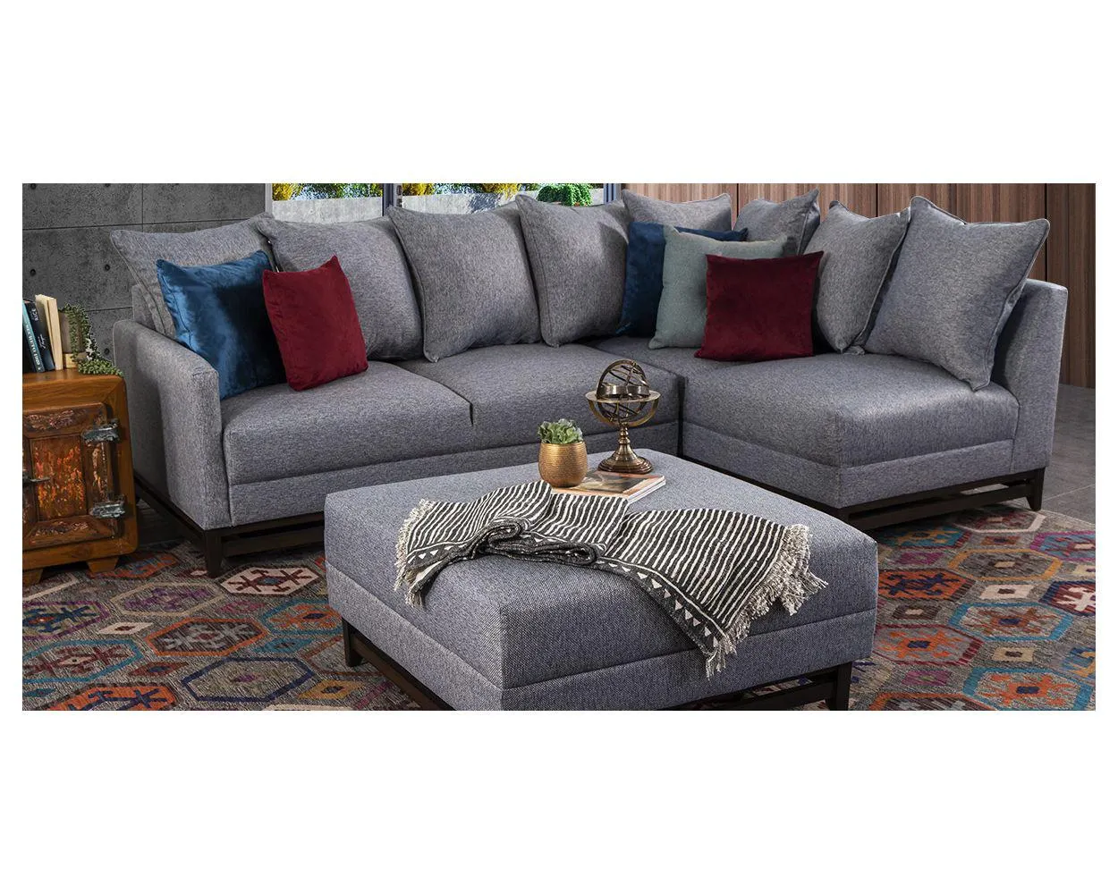 Sala Modular Derecha Adelei Gris