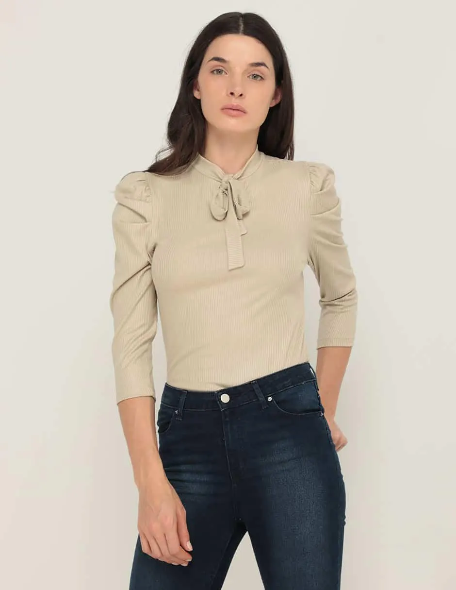 Blusa Metropolis manga 3/4 para mujer