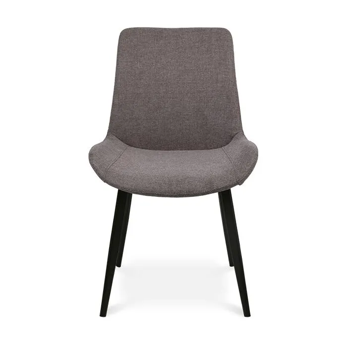 Silla Tela Taupe/negro Gok