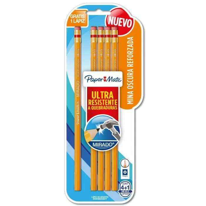 Lápiz de Grafito #2 1/2 Mirado Hexagonal Bl/4