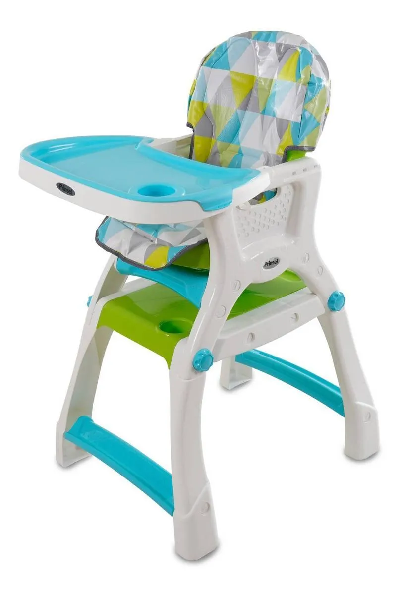 Silla Alta Prinsel Kinder City Triángulos Verde