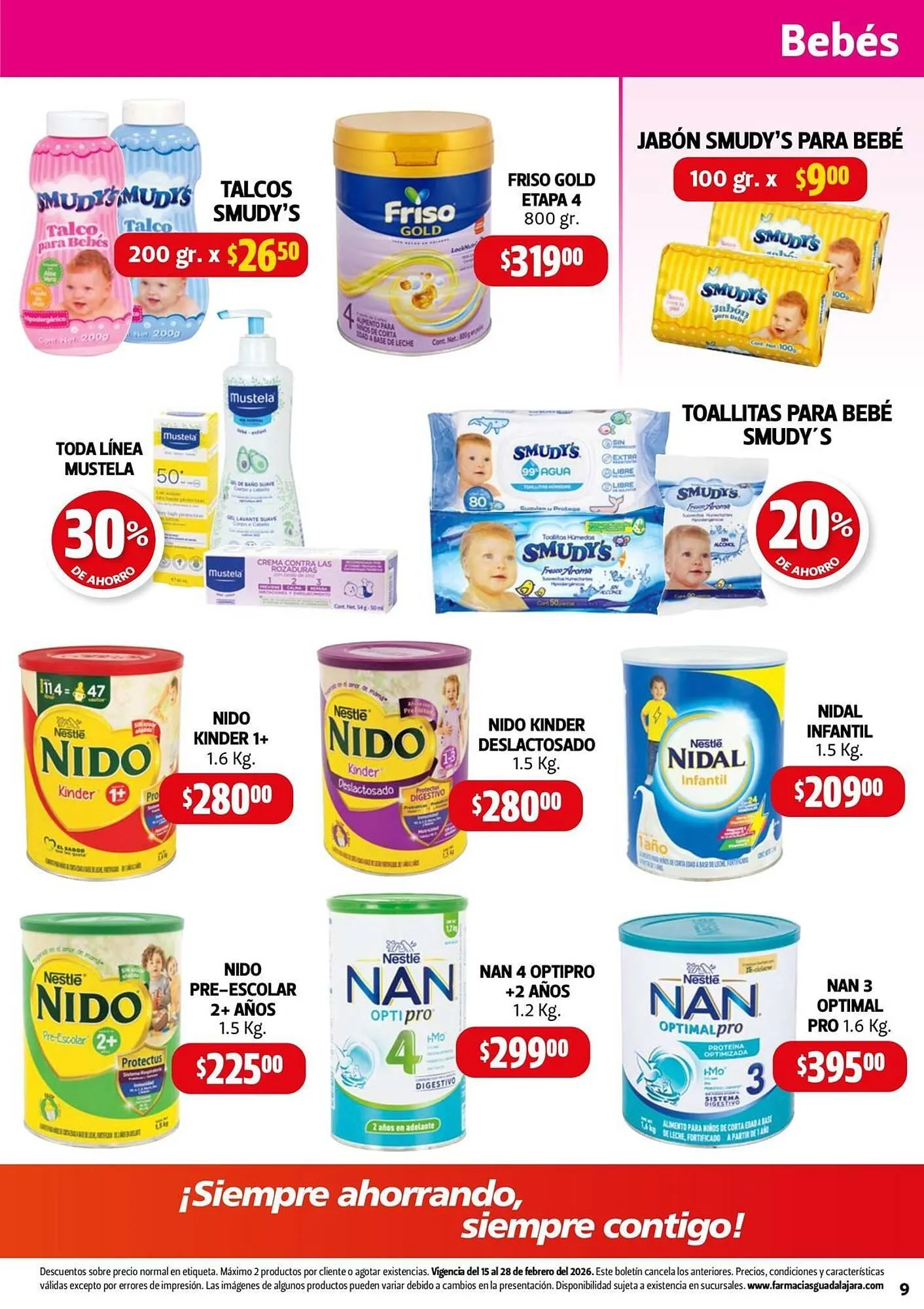 Catálogo de Folleto Farmacias Guadalajara 16 de febrero al 28 de febrero 2026 - Pagina 9