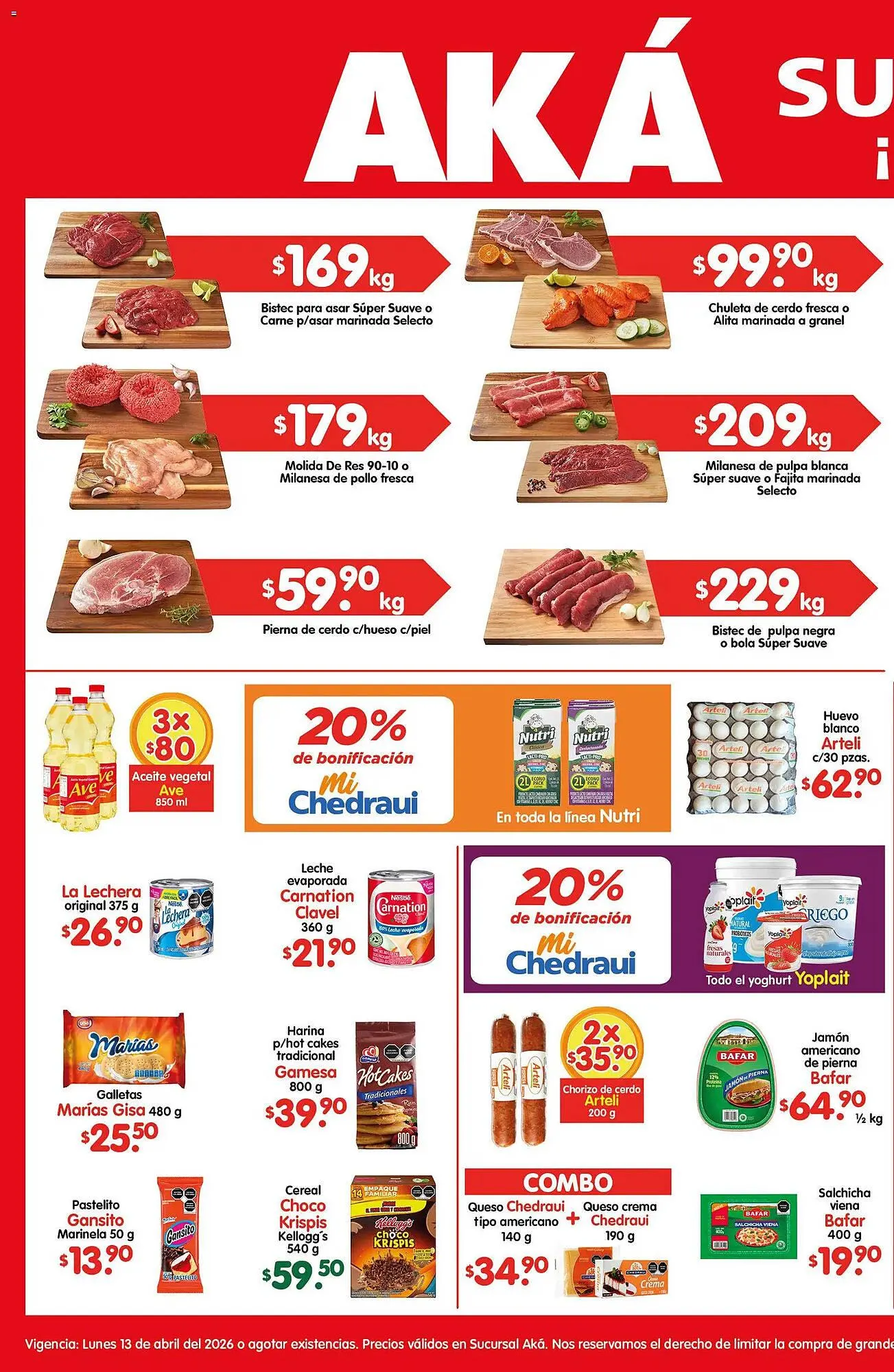 Catálogo de Catálogo AKÁ Superbodega 13 de abril al 14 de abril 2026 - Pagina 1