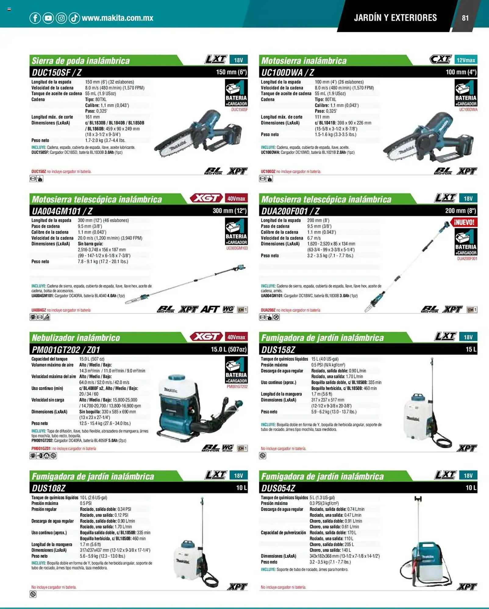 Catálogo de Catálogo Makita 4 de septiembre al 1 de julio 2026 - Pagina 81