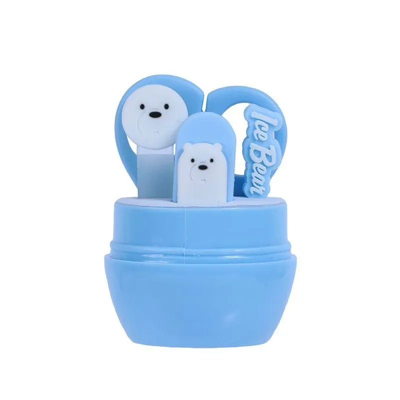 Kit De Manicure Para Bebé We Bare Bears Polar Acero Inoxidable 4 Piezas