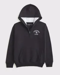 logo quarter-zip hoodie