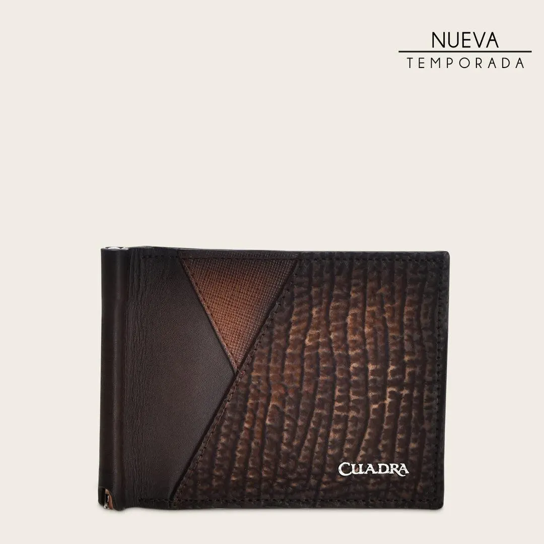 Cartera en piel genuina de tiburón