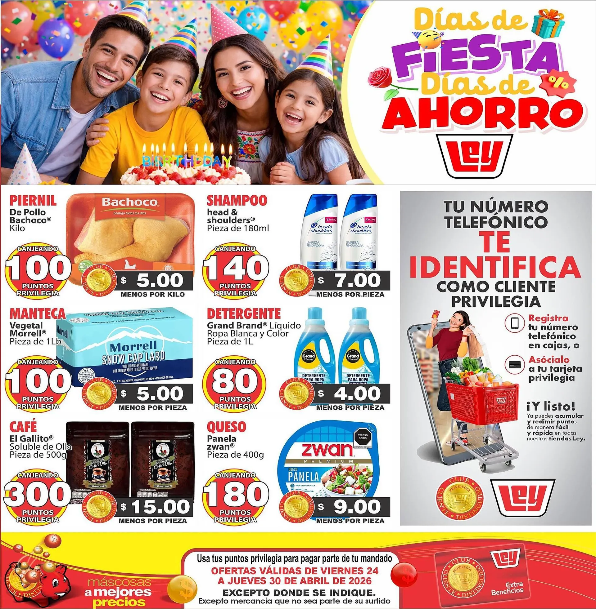 Catálogo de Folleto Casa Ley 24 de abril al 30 de abril 2026 - Pagina 1