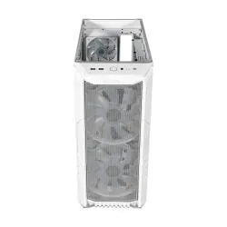 Gabinete Cooler Master MasterBox HAF 500 con Ventana ARGB, Midi Tower, ITX/Micro-ATX/ATX/SSI CEB/E-ATX, USB 3.0, sin Fuente, Blanco