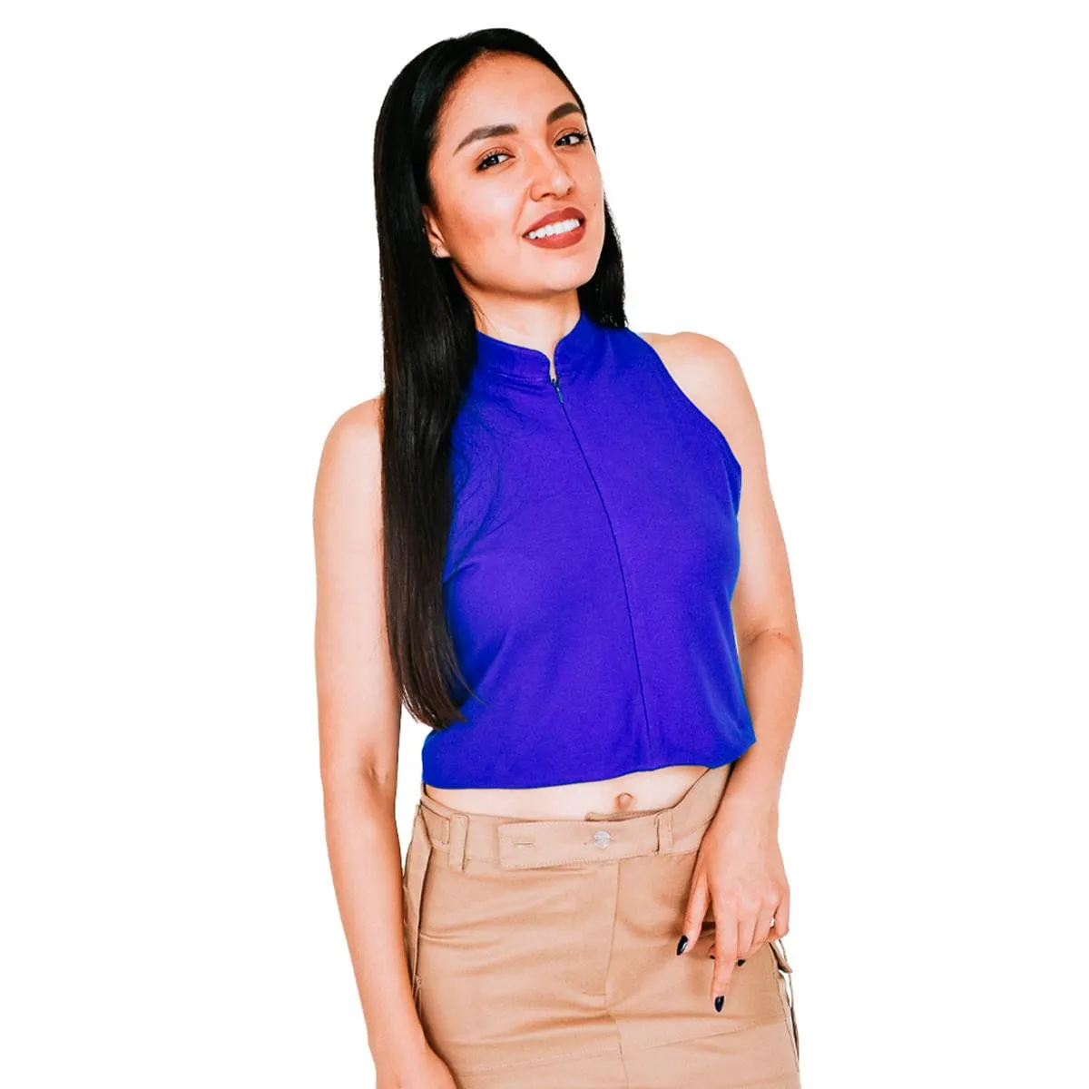 Blusa Casual Para Dama Palmabena Azul Rey 1B-104