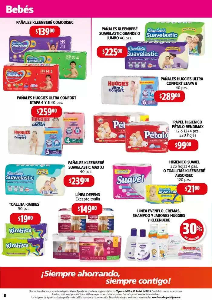 Catálogo de Boletín Farmacias Guadalajara 15 de abril al 1 de mayo 2025 - Pagina 8