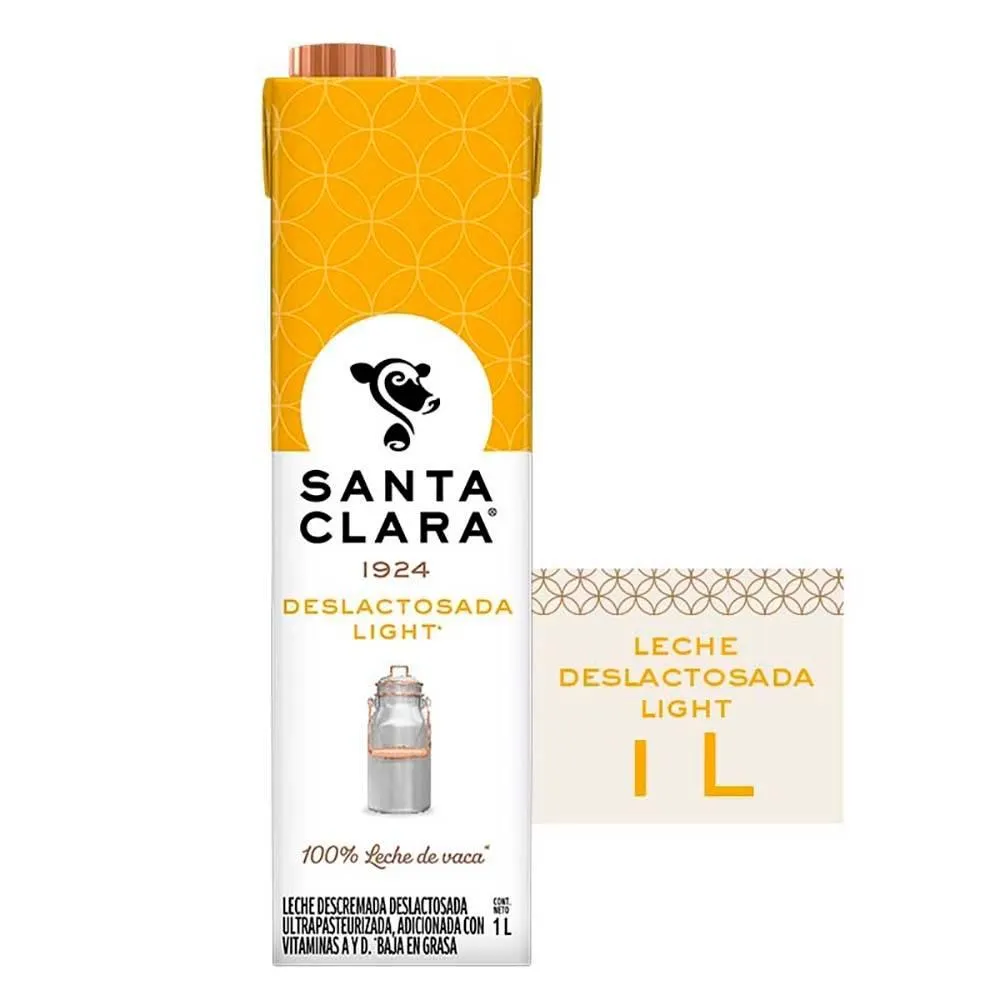 Leche Santa Clara deslactosada light de 1 l