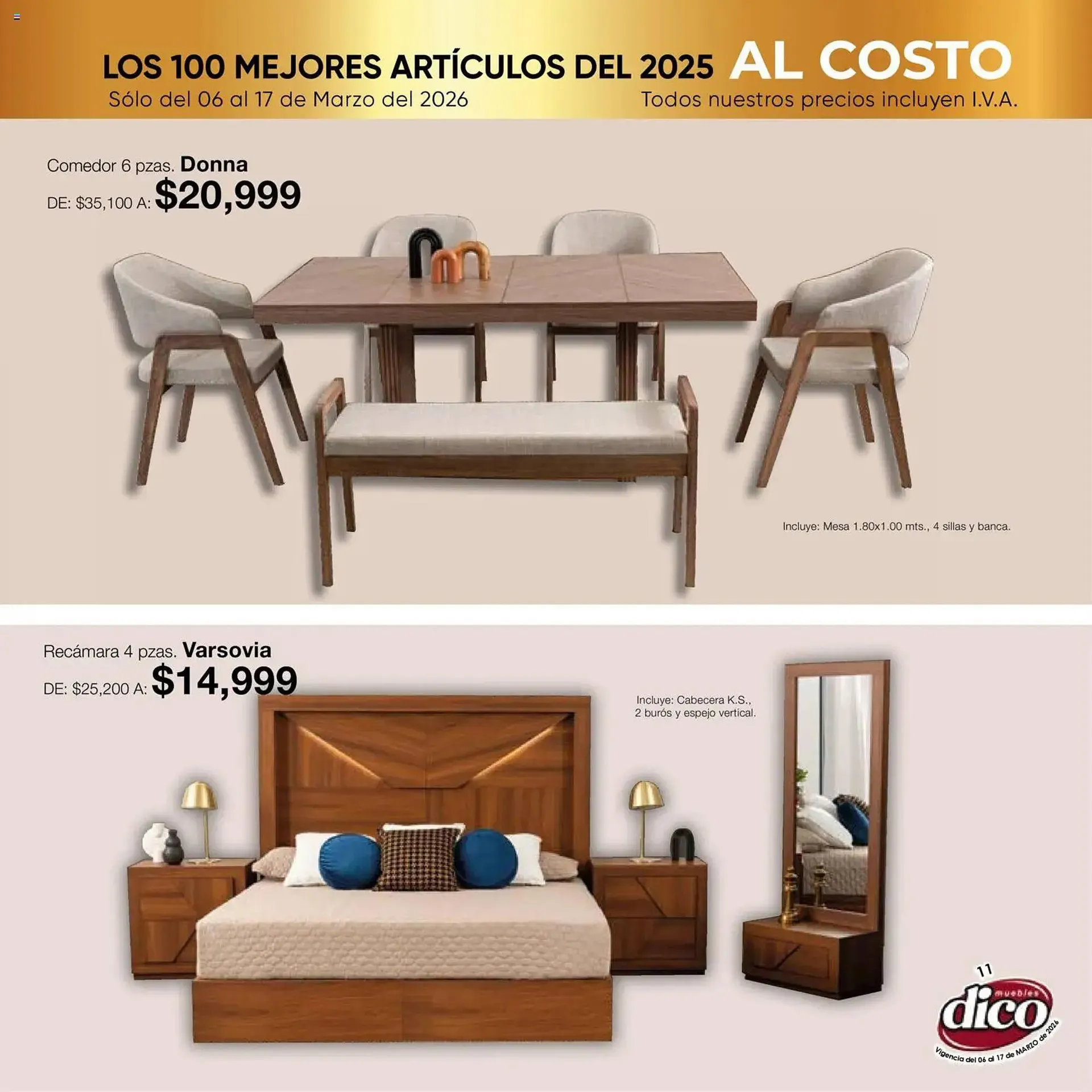 Catálogo de Catálogo Muebles Dico 6 de marzo al 18 de marzo 2026 - Pagina 11