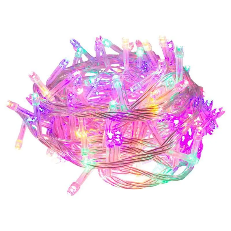 Serie Led Navideña 500 Focos Luz Multicolor 23 Metros