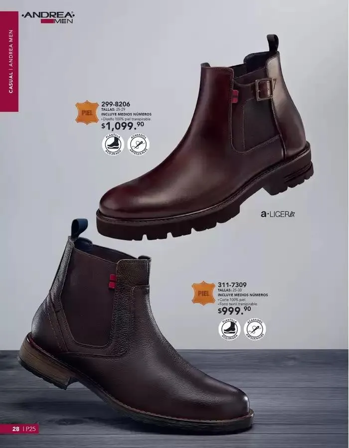 Catálogo de ANDREA | CALZADO CABALLERO 26 de enero al 24 de mayo 2025 - Pagina 28
