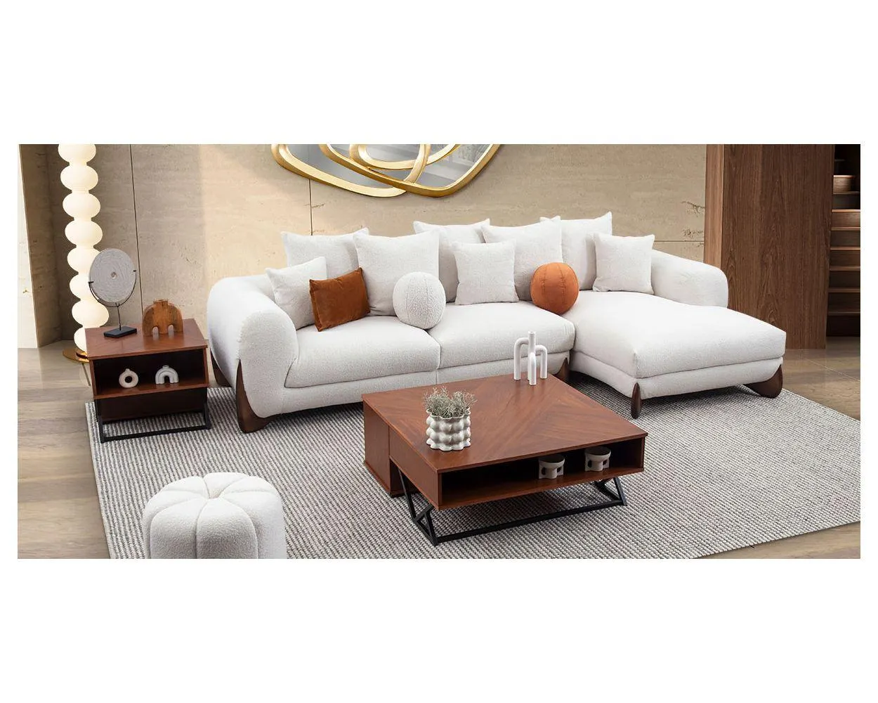 Sala Modular Derecha Weston Beige (Boal)