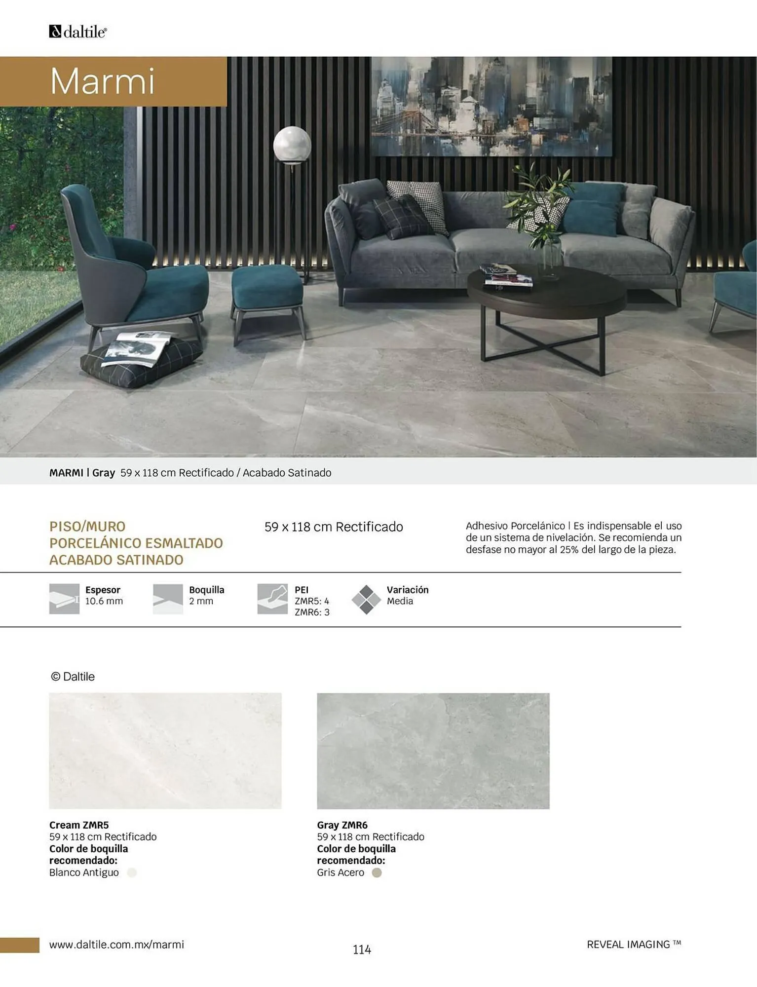 Catálogo de Catálogo Daltile 1 de enero al 31 de diciembre 2024 - Pagina 114