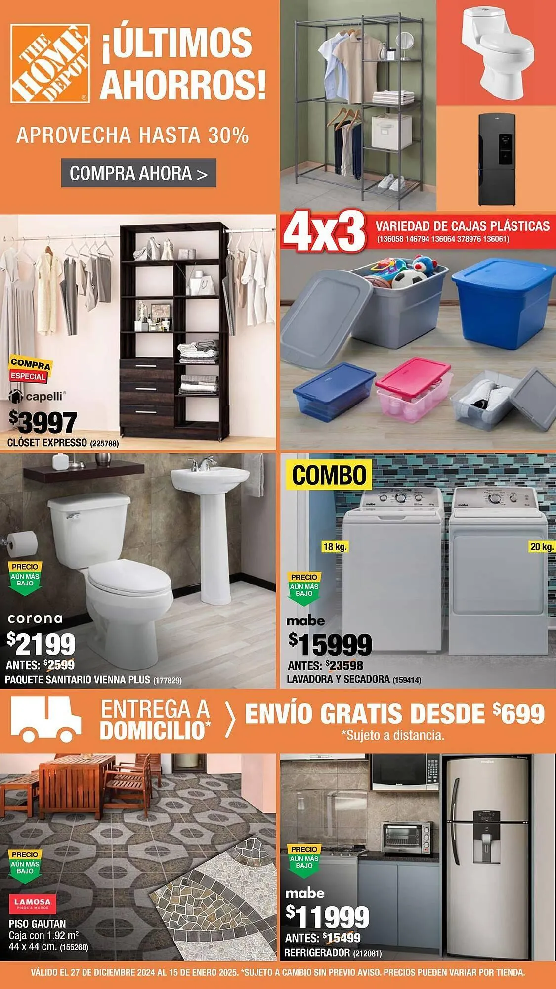 Catálogo de Catálogo The Home Depot 27 de diciembre al 15 de enero 2025 - Pagina 1