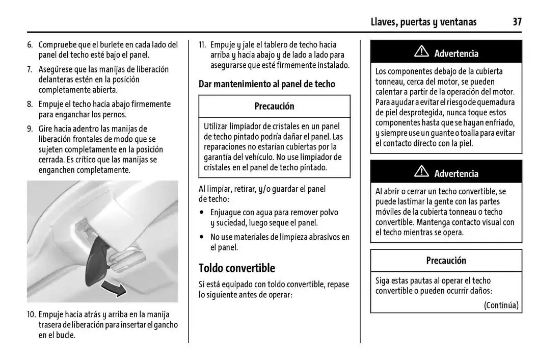 Catálogo de Chevrolet Corvette Stingray Manual del propietario 22 de enero al 31 de diciembre 2025 - Pagina 38