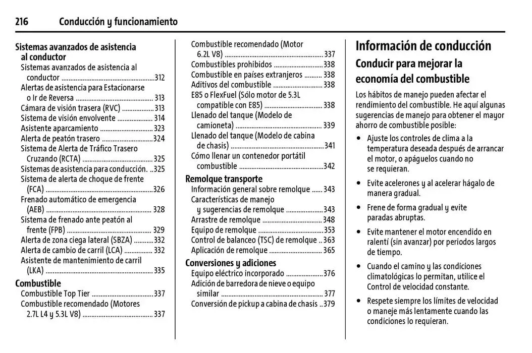 Catálogo de Cheyenne 2025 Manual del propietario 22 de enero al 31 de diciembre 2025 - Pagina 217